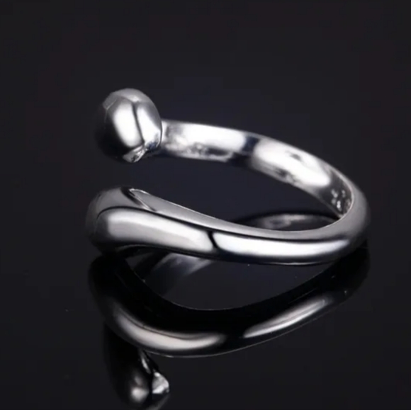 925 Sterling Silver Waterdrop Jewelry Set Bracelet Necklace Earrings Ring - Picture 12 of 16